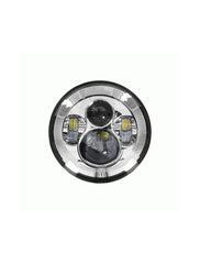 Heise HE-SHL701 Motorcycle 7 Inch Round Silver Front 6-Led Headlight