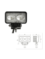 Luminous LUM-3.5RFL-20WC-F 3" LED Hi-Power 18 Watt Fog Light Flood
