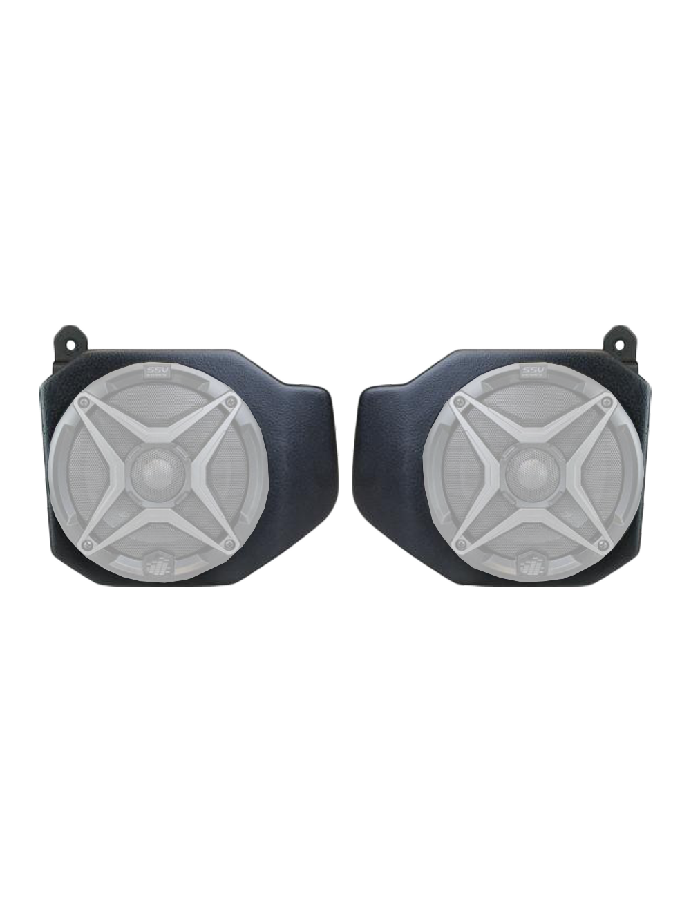 SSV Works RG4-F65-U Polaris Ranger XP1000 2018-Up 6.5" Front Speaker Pods - Unloaded (RG4F65U)
