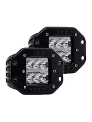 Rigid RIG50215 D2-Series Dually Wide Lights - Green (Pair)
