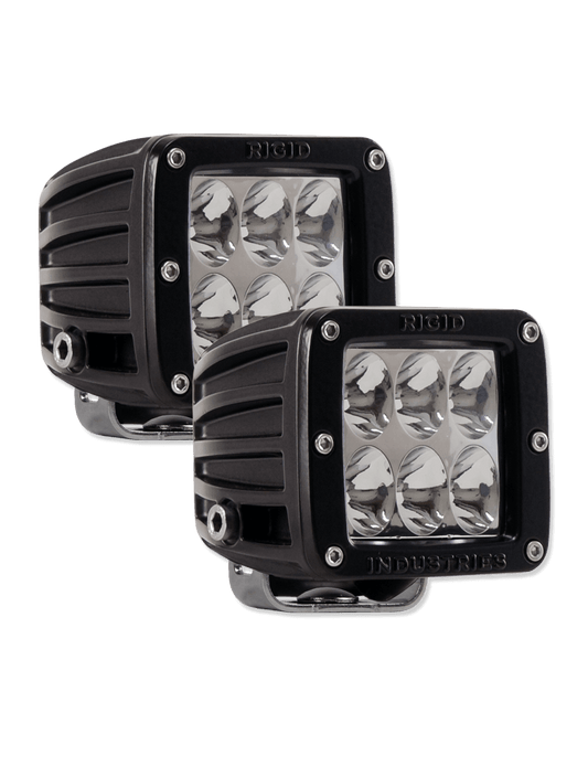 Rigid RIG50233 D2-Series Dually Driving Lights - Red (Pair)