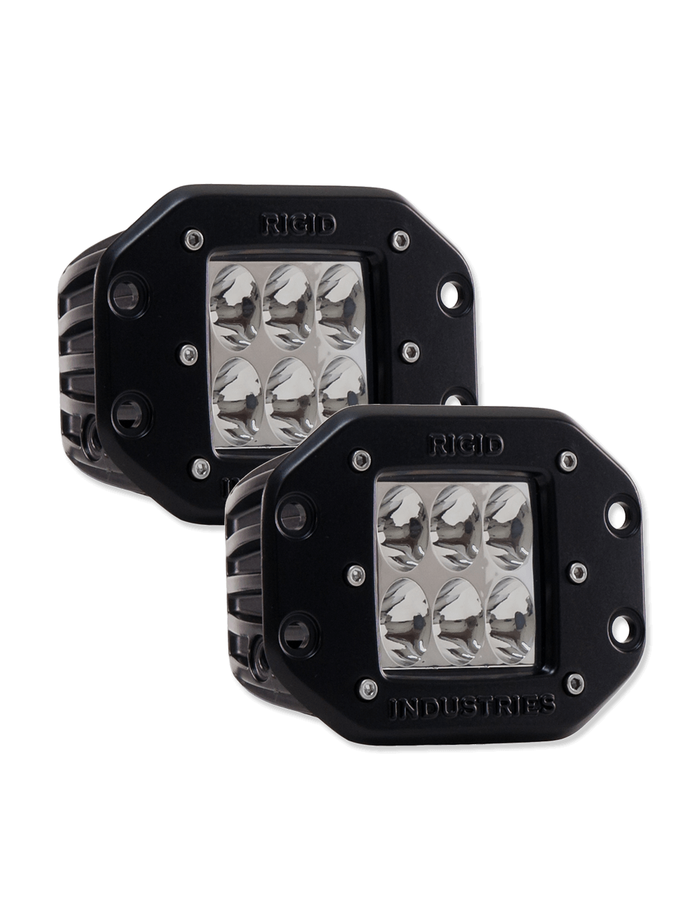 Rigid RIG51232 Flush Mount D2-Series Dually Driving Lights - Amber (Pair)