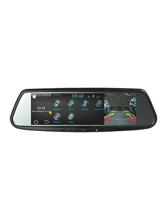 Audiovox RVM740SM 7.8" Android Based Smart Touch-Free Bluetooth Rearview Mirror DVR