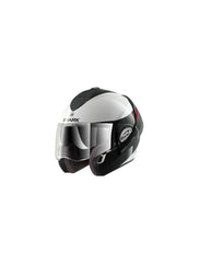 Shark Evoline 3 ST Discovery Division Hakka Motorcycle Helmet - Black / White / Red - HE9252DWKR