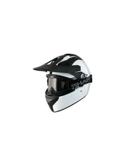 Shark Explore-R Discovery Division Motorcycle Helmet Black / White - HE5910DWHU