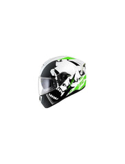 Shark SKWAL Instinct Pulse Division Motorcycle Helmet White / Black / Green - HE5407DWKG