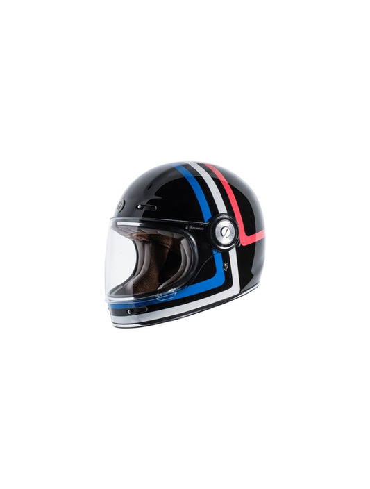 TORC T105AMT23 T-1 Retro Full Face Helmet [Americana Tron Graphic] (Medium)