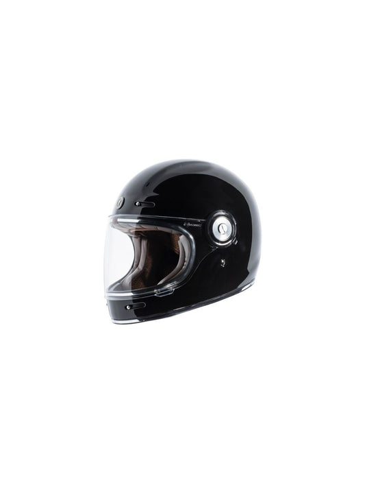 TORC T105:26 T-1 Retro Full Face Helmet [Gross Black Solid] (XX-Large)