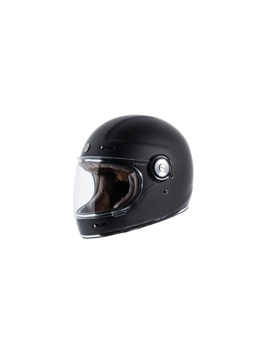 TORC T115:26 T-1 Retro Full Face Helmet [Matte Black Solid] (XX-Large)