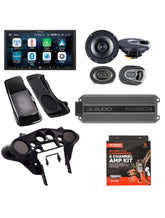 Alpine ILX-W650 w/ Sound system for Harley Davidson (Speakers x Amp x Dash kit x Speaker Saddlebag Lid)
