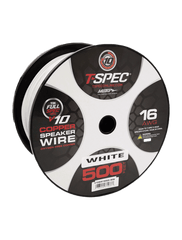 T-Spec V10SW16500-WW 16 AWG 500' White/White OFC Speaker Wire - v10 Series