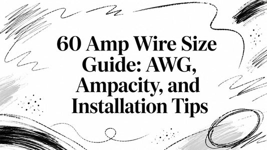 60 Amp Wire Size Guide: AWG, Ampacity, and Installation Tips