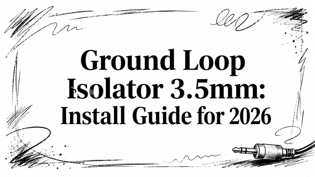 Ground Loop Isolator 3.5mm: Install Guide for 2026