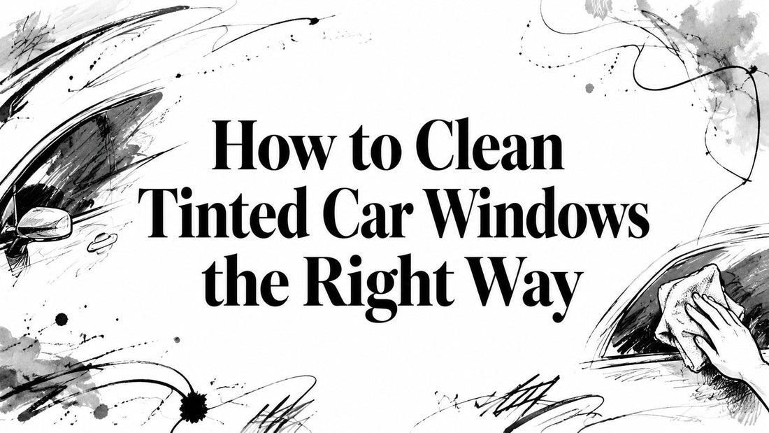 How to Clean Tinted Car Windows the Right Way