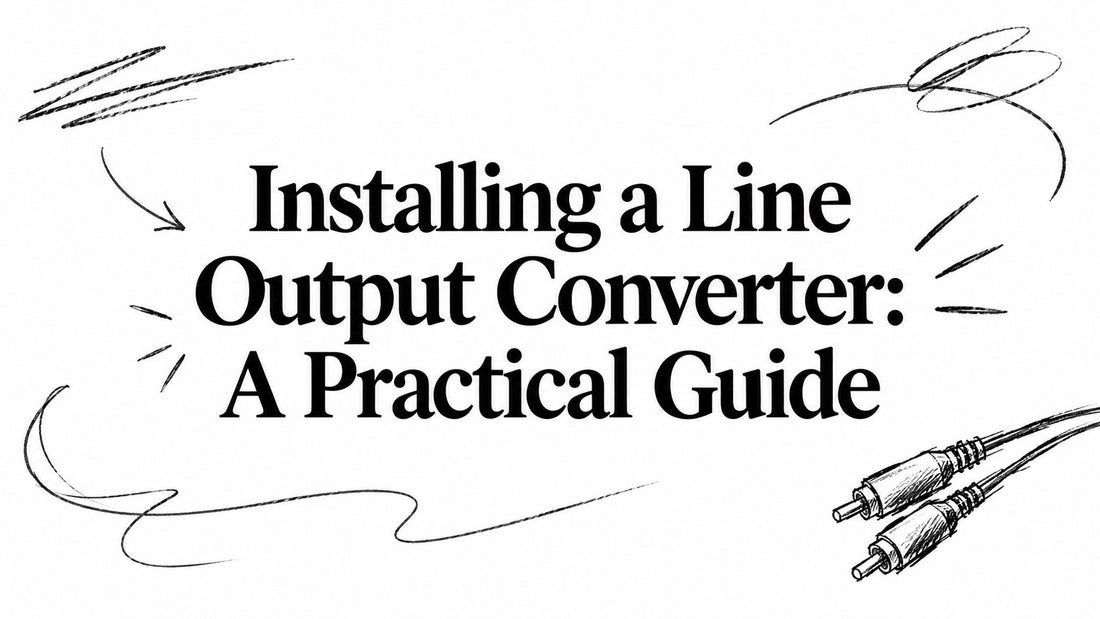 Installing a Line Output Converter: A Practical Guide