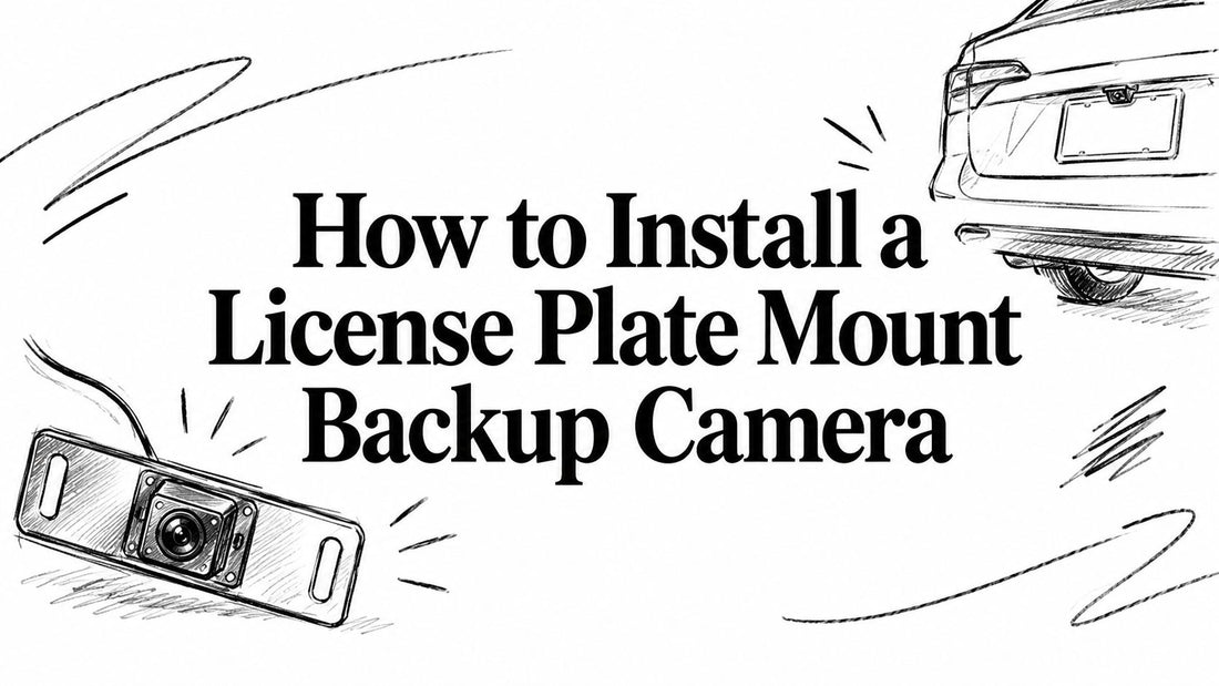How to Install a License Plate Mount Backup Camera