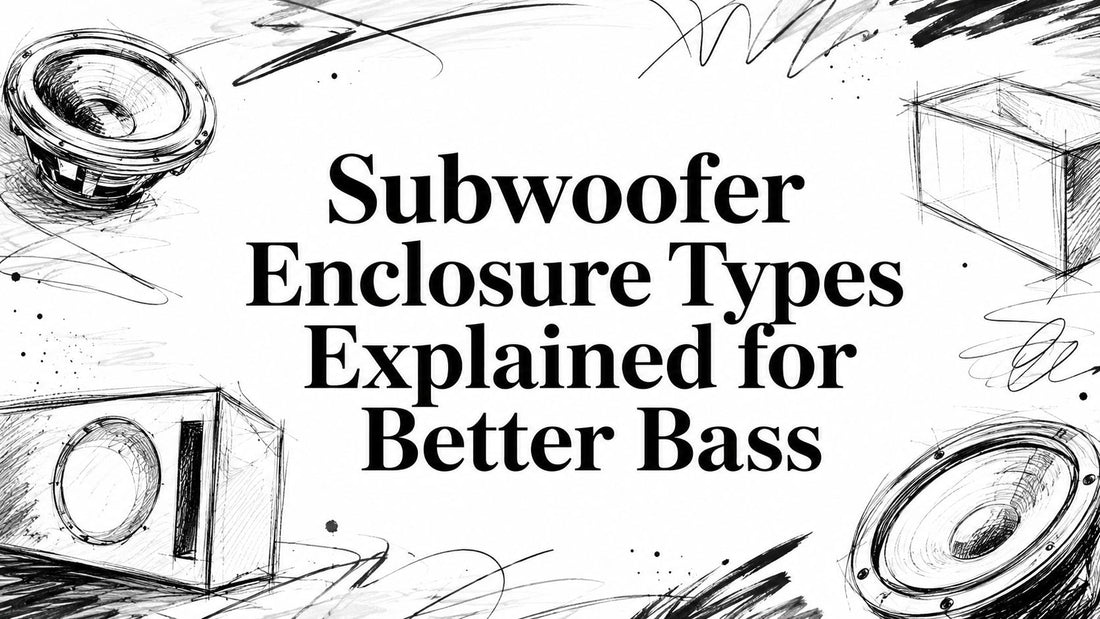 Subwoofer Enclosure Types Explained for Better Bass
