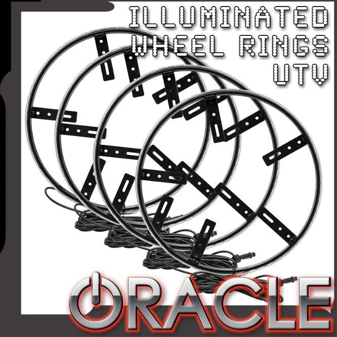 Oracle Lighting 4250-334 - LED Illuminated Wheel Rings - UTV, ATV & SXS Vehicles -