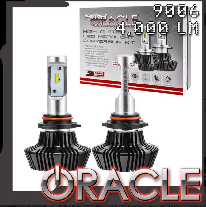 Oracle Lighting 5240-001 - 9006 - 4,000+ Lumen LED Light Bulb Conversion Kit (Fog Light) -