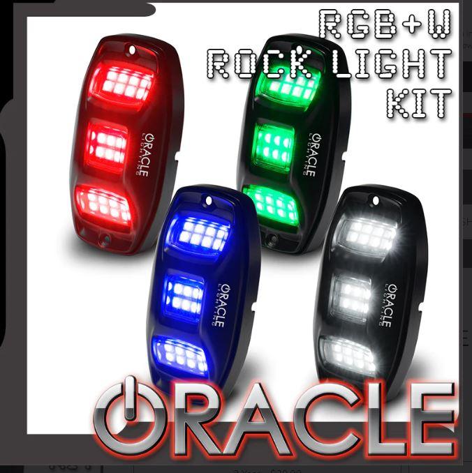 Oracle Lighting 5895-339 - ColorSHIFT RGB+W Underbody Wheel Well Rock Light Kit - 4 Piece