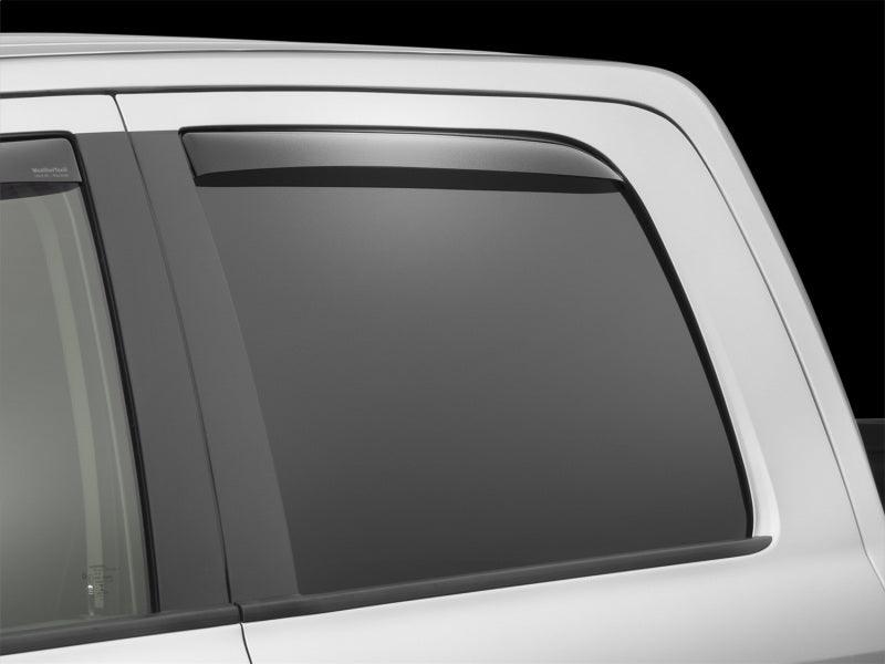 WeatherTech 81503 09+ Dodge Ram 1500 Rear Side Window Deflectors - Dark Smoke