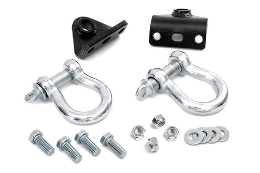 Rough Country 1048 D Ring Shackles and Mounts Winch Plate | Jeep Grand Cherokee ZJ 4WD (93-98)