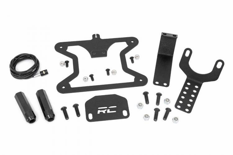 Rough Country 10541 License Plate Relocation Bracket Jeep Wrangler JK/Wrangler Unlimited (07-18)