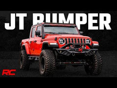 Rough Country 10645A Front Winch Bumper Jeep Gladiator JT/Wrangler JK & JL/Wrangler Unlimited