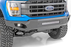 Rough Country 10809A High Clearance Front Bumper LED Lights & Skid Plate | Ford F-150 (21-24)