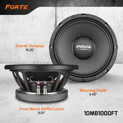 PRV Audio 10MB1000FT 10" Midbass Loudspeaker