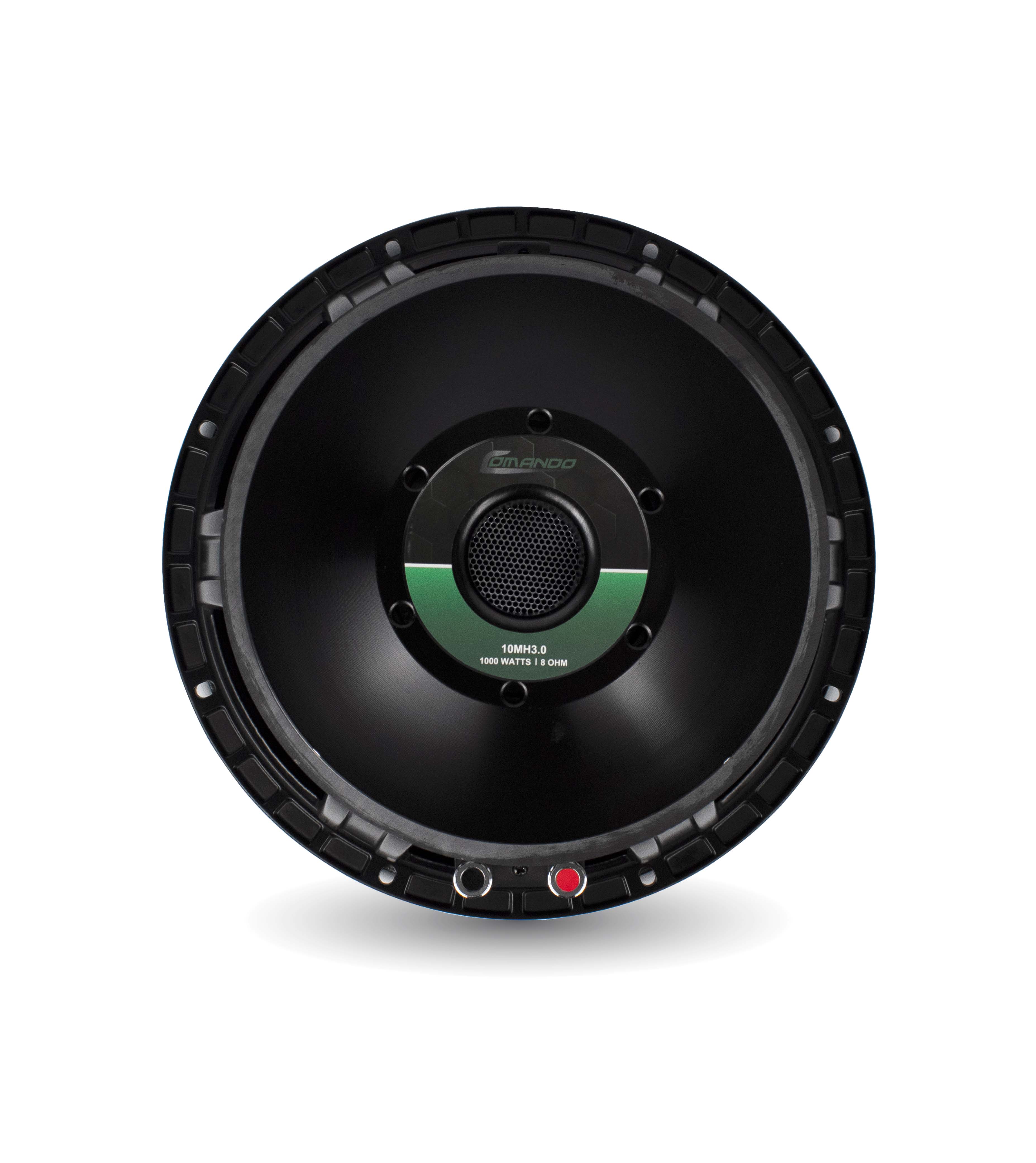 Car subwoofer with brand logo on a white background
