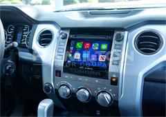Picture of apple carplay radio in a Toyota Tundra 