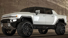 Custom Wheels: 22” TIS 554BM Gloss Black Milled Rims