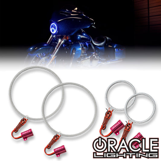 Oracle Lighting 2525-330 - 2006-2015 Harley Street Glide Halo Kit - SMD ColorSHIFT - w/RF Controller
