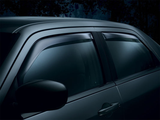 WeatherTech 88389 05-13 Toyota Tacoma Access Cab Front and Rear Side Window Deflectors - Dark Smoke