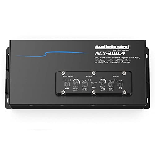 AudioControl ACX-300.4 Powersports/Marine 4-Channel Amplifier, 50 Watts RMS x 4