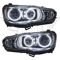 333 halo headlights 08 17 lancer delaware