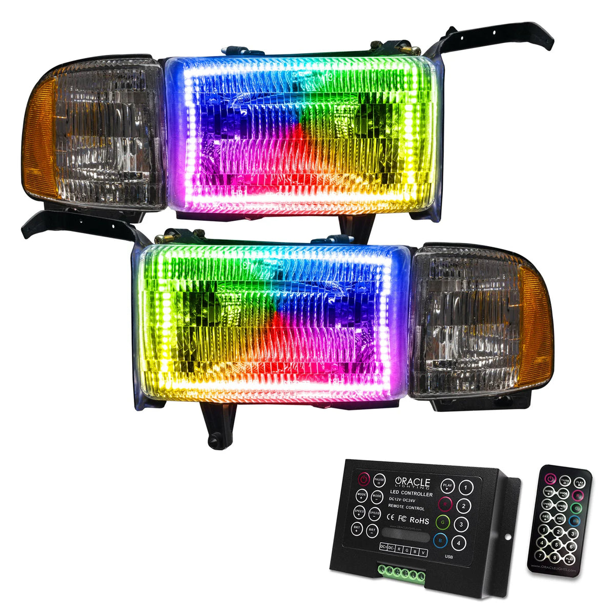 333 halo headlights ram