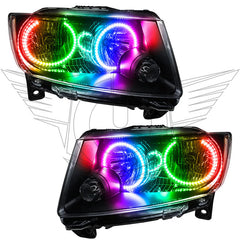ORACLE 7070-333 ColorSHIFT® Headlights Halo Kit for 2011–2013 Jeep Grand Cherokee