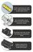 Oracle Lighting 5241-001 - 9007 - 4,000+ Lumen LED Light Bulb Conversion Kit (Low Beam) -