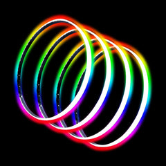 Oracle Lighting 4215-334 - LED Illuminated Wheel Rings - ColorSHIFT No Remote - ColorSHIFT No Remote