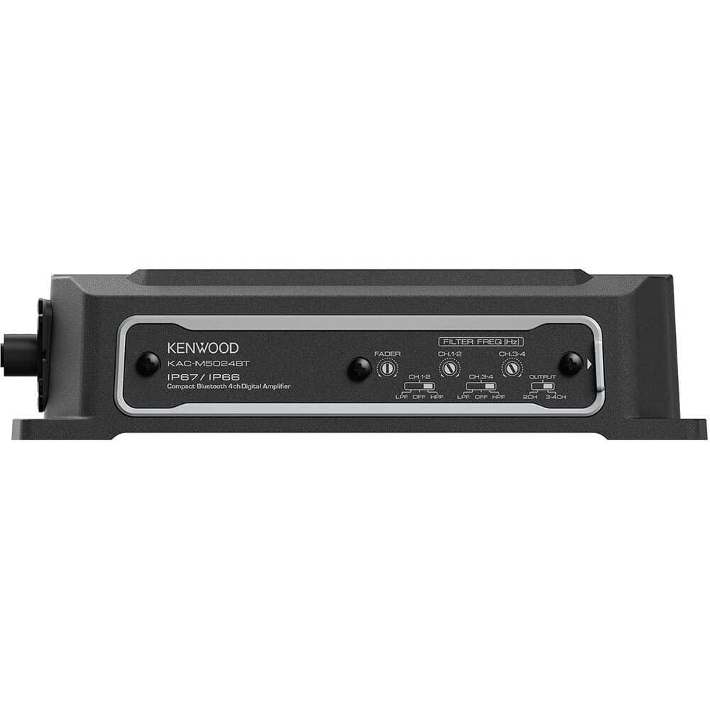 Kenwood KAC-M5024BT Compact Bluetooth 4 Channel Digital Amplifier Marine/PowerSports