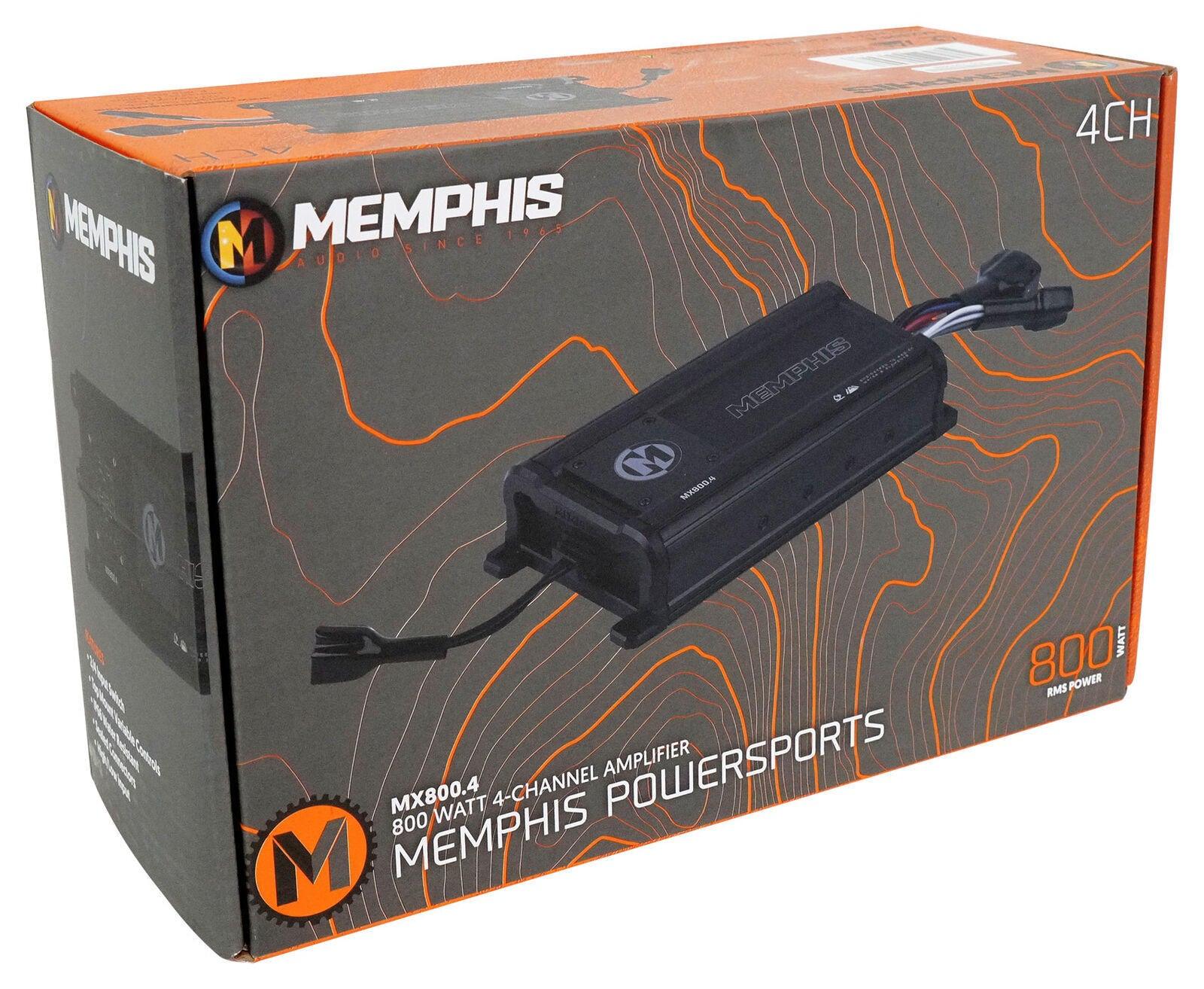 Memphis MX800.4 4 Channel Powersports Amplifier 4 x 200W @ 2ohm