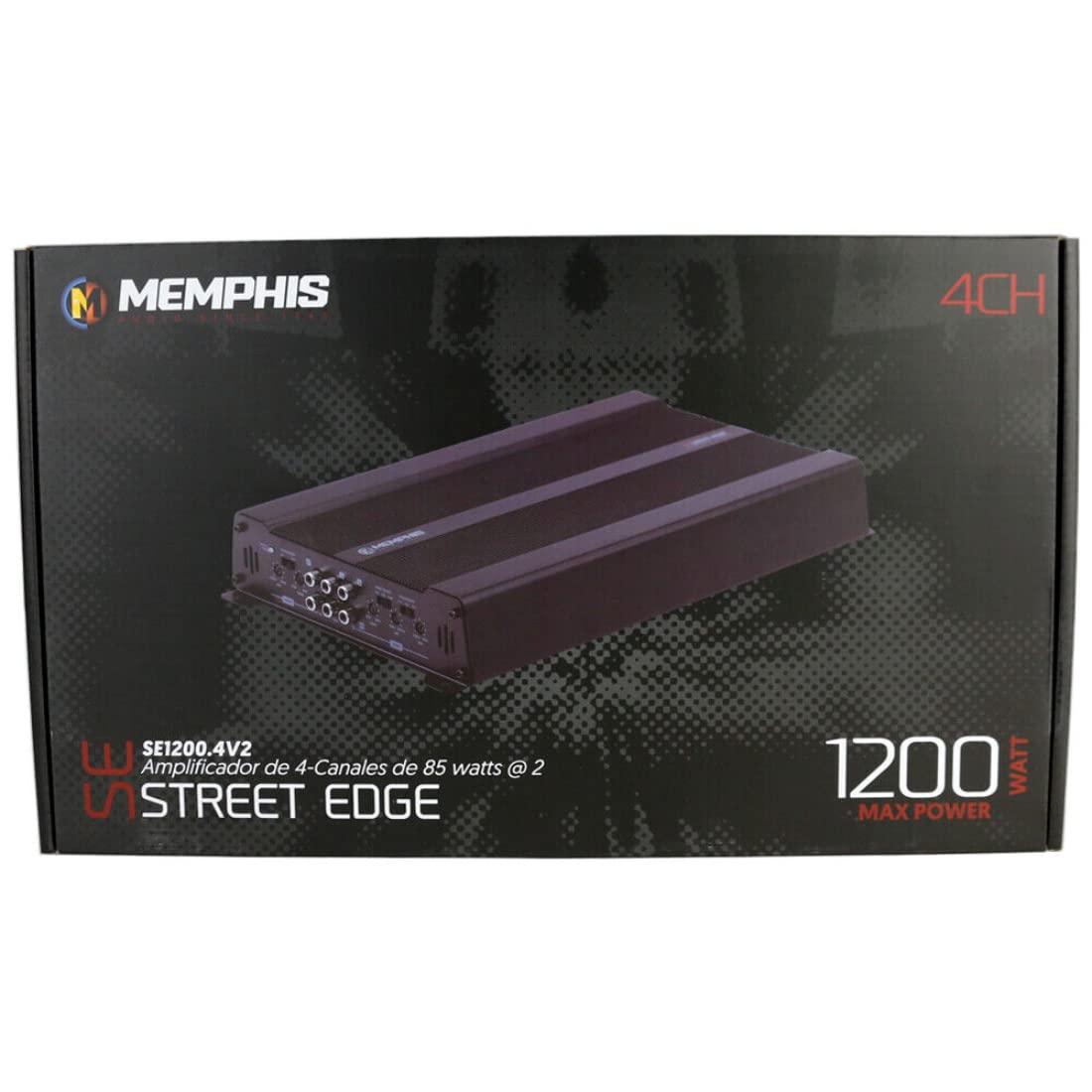 Memphis SE1200.4V2 4 Channel Street Edge Series Amplifier 85W x 4@2ohm