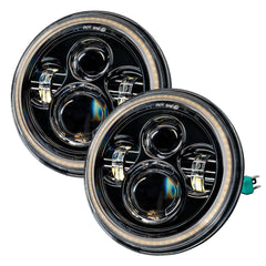 Oracle Lighting 5769-123 - 2007-2018 Jeep Wrangler JK Switchback LED Halo Headlights- DRL and Turn Signal -