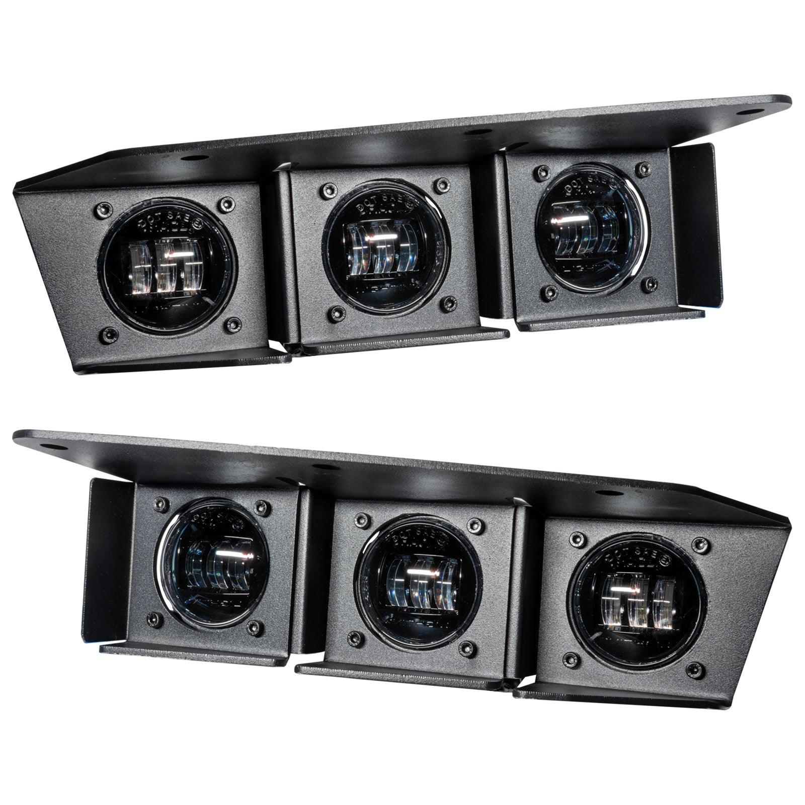 Oracle Lighting 5890-001 - 2021-2024 Ford Bronco Triple LED Fog Light Kit for Steel Bumper - White