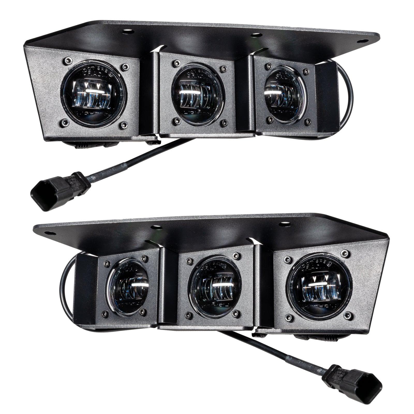 Oracle Lighting 5890-001 - 2021-2024 Ford Bronco Triple LED Fog Light Kit for Steel Bumper - White