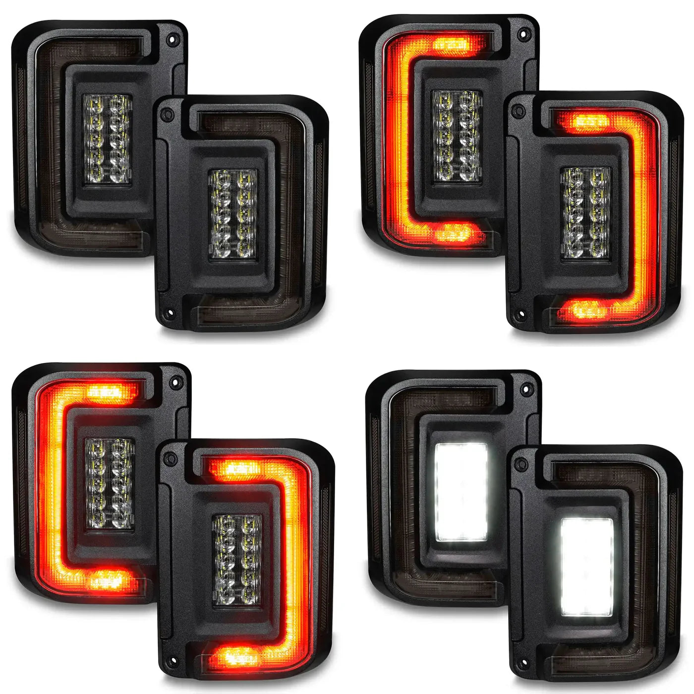 5891 tinted led taillights gladiator 20 24 bear de