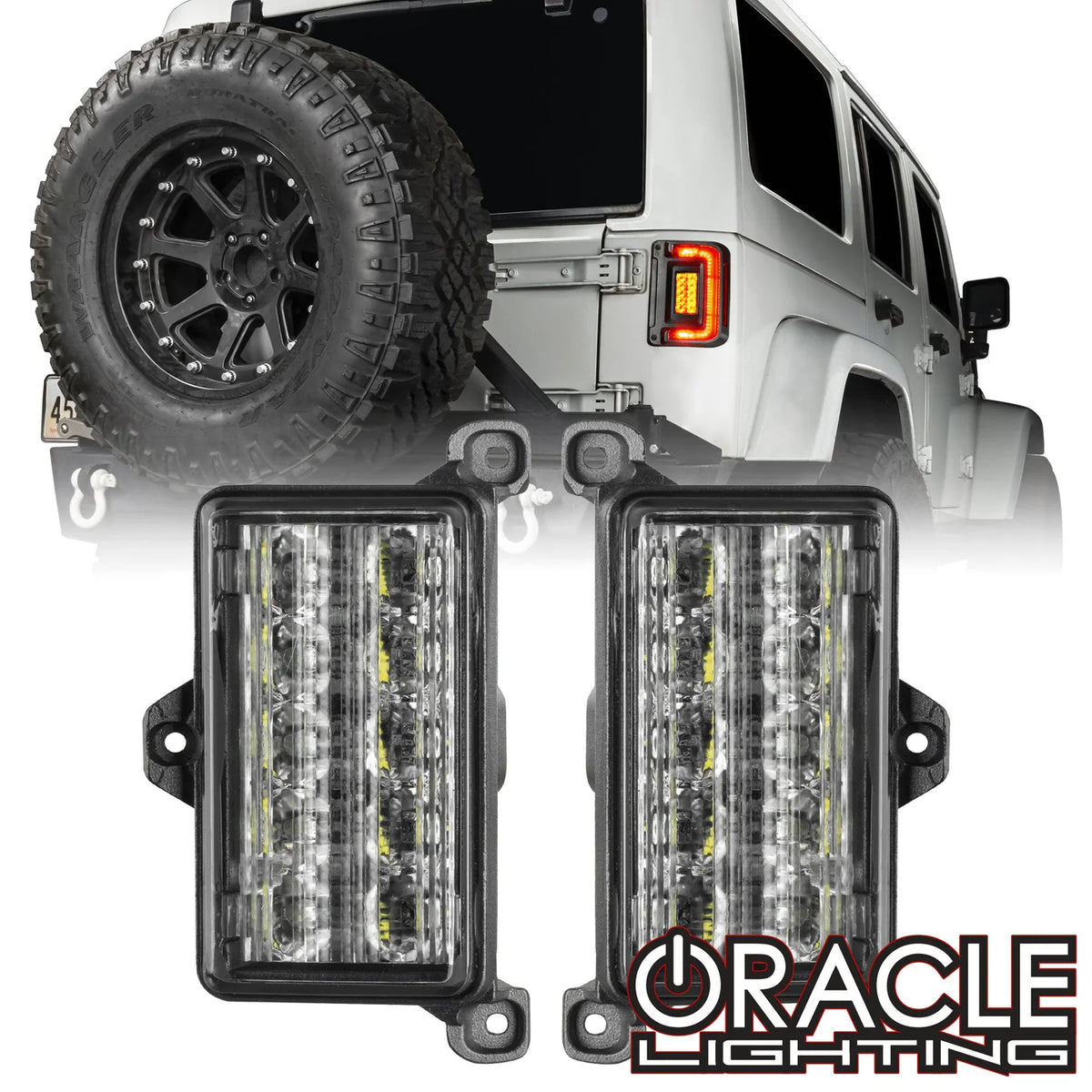 Oracle 5915-JK-023 LED Tail Lights for Jeep Wrangler JK 2007–2018