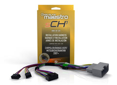 Idatalink Maestro HRN-SR-CH1 T-Harness for Select Chrysler, Dodge, Jeep, RAM Vehicles 2007-20, replace factory radio while retaining steering wheel controls & use of amp (ADS-MSR module also required)